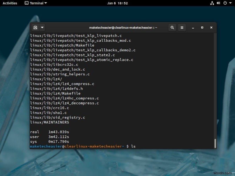 Clear Linux समीक्षा: Linux डिस्ट्रोस की McLaren