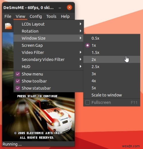 Linux पर DeSmuME के साथ Nintendo DS गेम्स खेलें