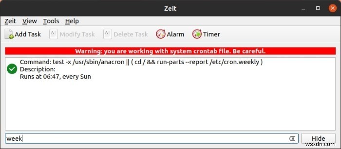 Zeit के साथ Linux में क्रॉन जॉब आसानी से कैसे बनाएं