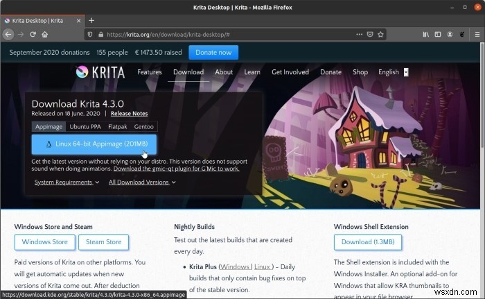 उबंटू में Krita का नवीनतम संस्करण कैसे इंस्टॉल करें