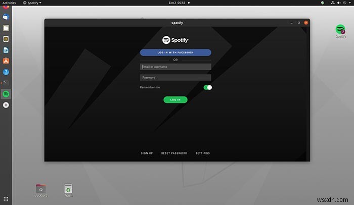 लिनक्स में Spotify को सिस्टम ट्रे में कैसे न्यूनतम करें