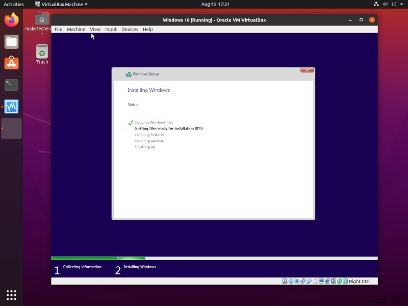 लिनक्स में VirtualBox में Windows कैसे इंस्टॉल करें
