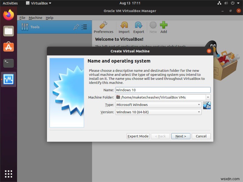 लिनक्स में VirtualBox में Windows कैसे इंस्टॉल करें