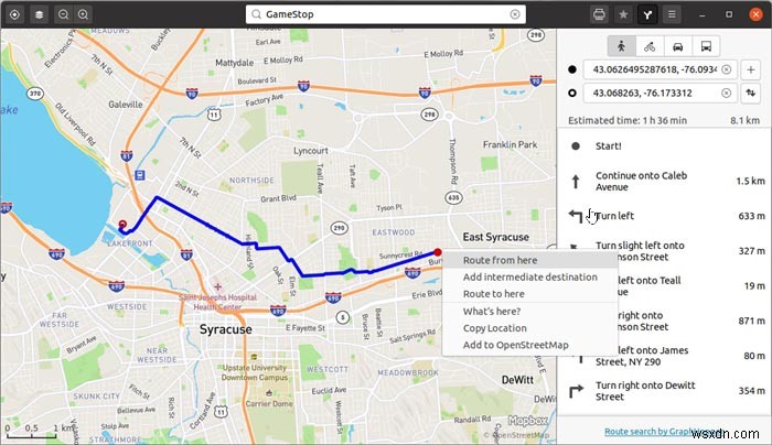 Gnome Maps डाउनलोड करें और रूट को PDF के रूप में निर्यात कैसे करें