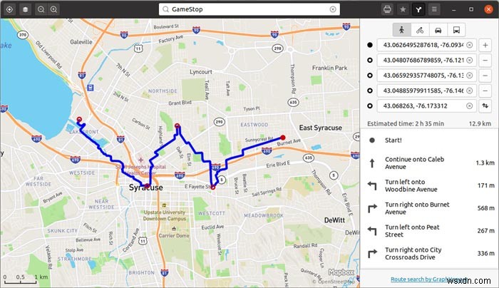 Gnome Maps डाउनलोड करें और रूट को PDF के रूप में निर्यात कैसे करें