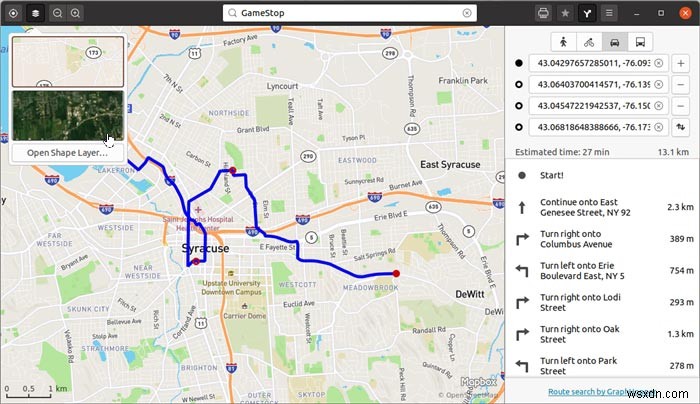 Gnome Maps डाउनलोड करें और रूट को PDF के रूप में निर्यात कैसे करें