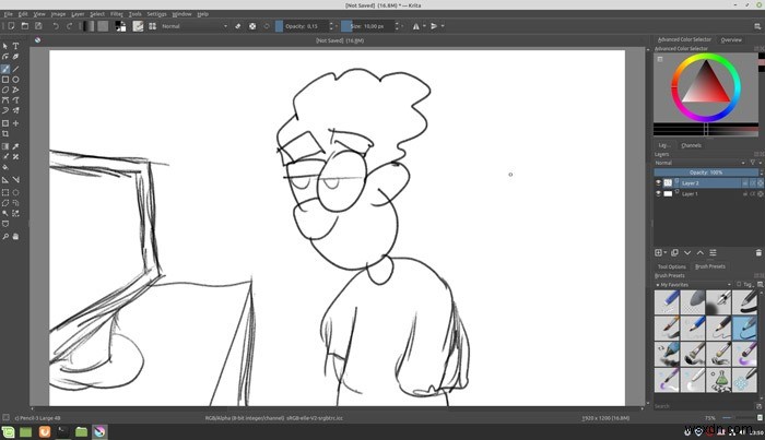 Krita में प्रो की तरह स्केच कैसे करें