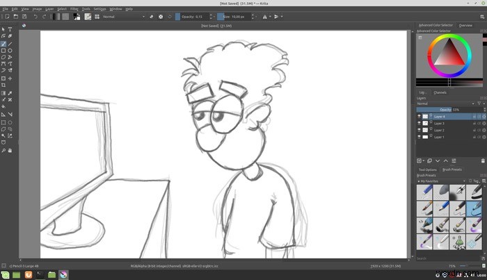 Krita में प्रो की तरह स्केच कैसे करें
