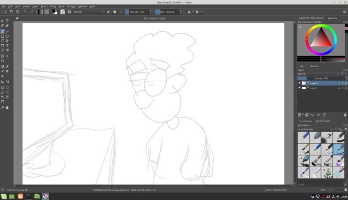 Krita में प्रो की तरह स्केच कैसे करें