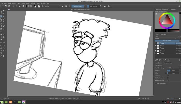 Krita में प्रो की तरह स्केच कैसे करें