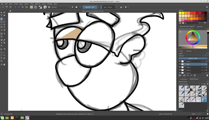 Krita में प्रो की तरह स्केच कैसे करें