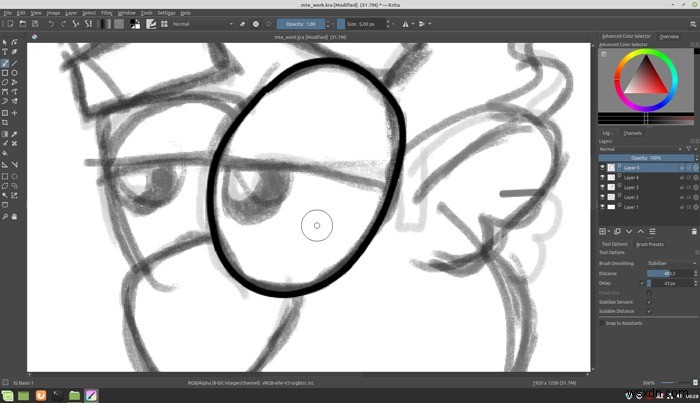 Krita में प्रो की तरह स्केच कैसे करें