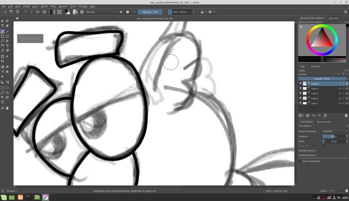Krita में प्रो की तरह स्केच कैसे करें
