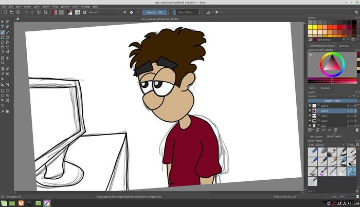 Krita में प्रो की तरह स्केच कैसे करें