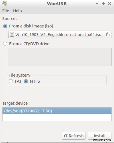 लिनक्स से विंडोज 10 इंस्टॉलर USB कैसे बनाएं