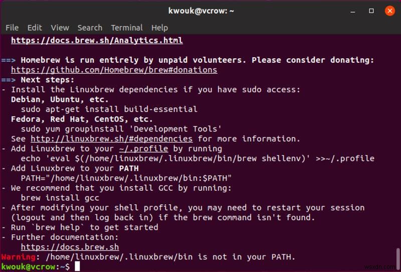 Linux और Windows पर सॉफ़्टवेयर इंस्टॉल करने के लिए Homebrew का उपयोग कैसे करें
