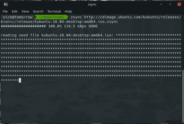 Linux में फ़ाइल के एक हिस्से को ट्रांसफर करने के लिए Zsync का उपयोग कैसे करें