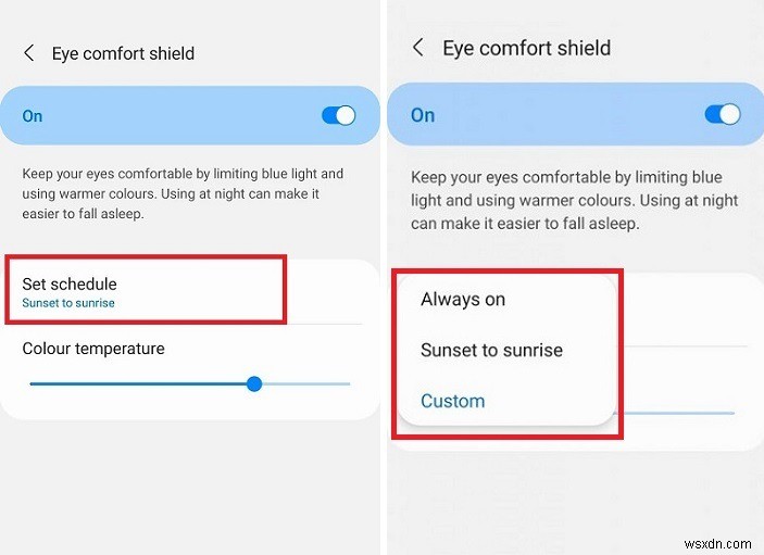 Android डिवाइस पर ब्लू लाइट फिल्टर शेड्यूल कैसे करें