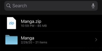 iOS Files ऐप में फ़ाइलों को ज़िप और अनज़िप कैसे करें