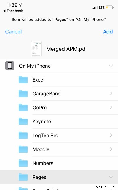 iOS में एकाधिक PDF फ़ाइलों को कैसे संयोजित करें