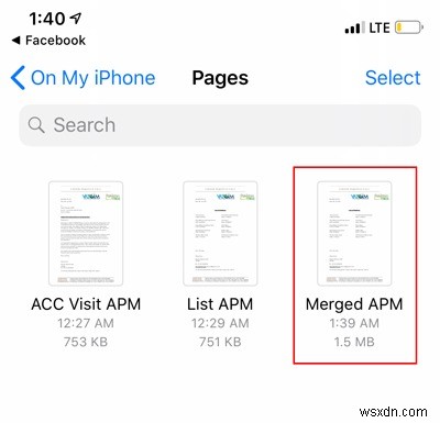 iOS में एकाधिक PDF फ़ाइलों को कैसे संयोजित करें