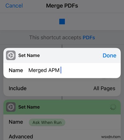 iOS में एकाधिक PDF फ़ाइलों को कैसे संयोजित करें