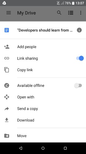 अपने Android डिवाइस से बड़ी फ़ाइलें कैसे भेजें