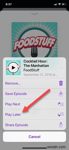 iOS पर पॉडकास्ट प्लेलिस्ट कैसे बनाएं