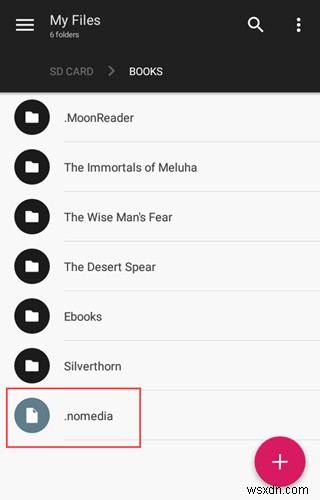 Android में मीडिया प्लेयर्स में फ़ाइलों को दिखने से कैसे रोकें