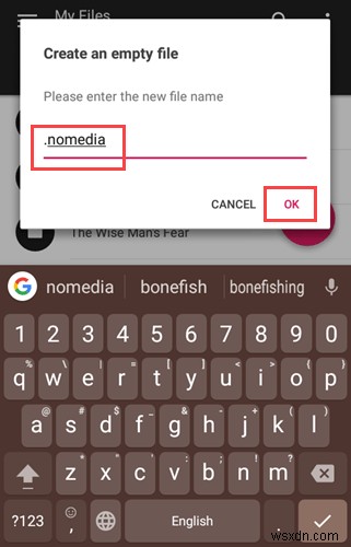 Android में मीडिया प्लेयर्स में फ़ाइलों को दिखने से कैसे रोकें