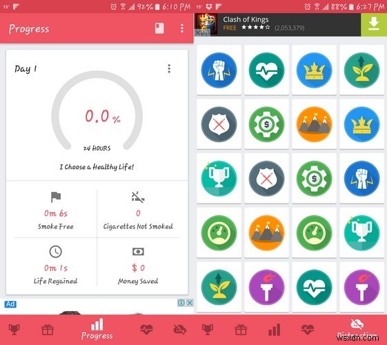 धूम्रपान छोड़ने में मदद करने वाले 5 मुफ्त एंड्रॉयड ऐप्स