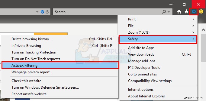 Internet Explorer में ActiveX फ़िल्टरिंग का उपयोग कैसे करें