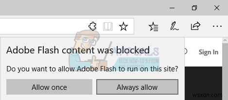 Microsoft Edge पर Flash Player काम नहीं कर रहा है इसे ठीक करें