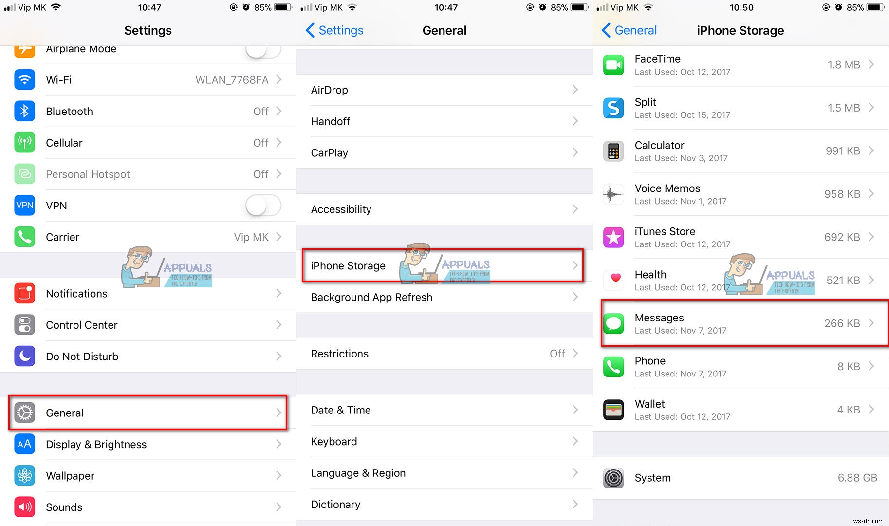 iOS 11 पर अपने iPhone से डॉक्यूमेंट्स और डेटा कैसे डिलीट करें