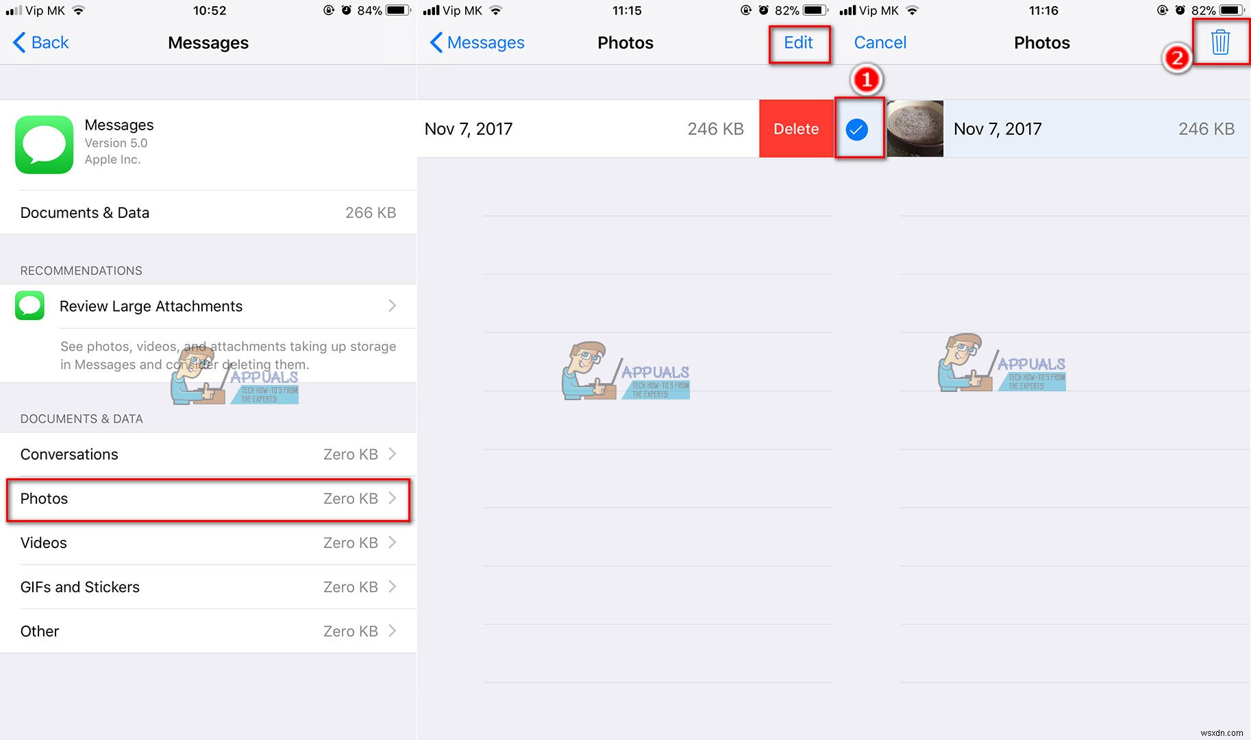 iOS 11 पर अपने iPhone से डॉक्यूमेंट्स और डेटा कैसे डिलीट करें