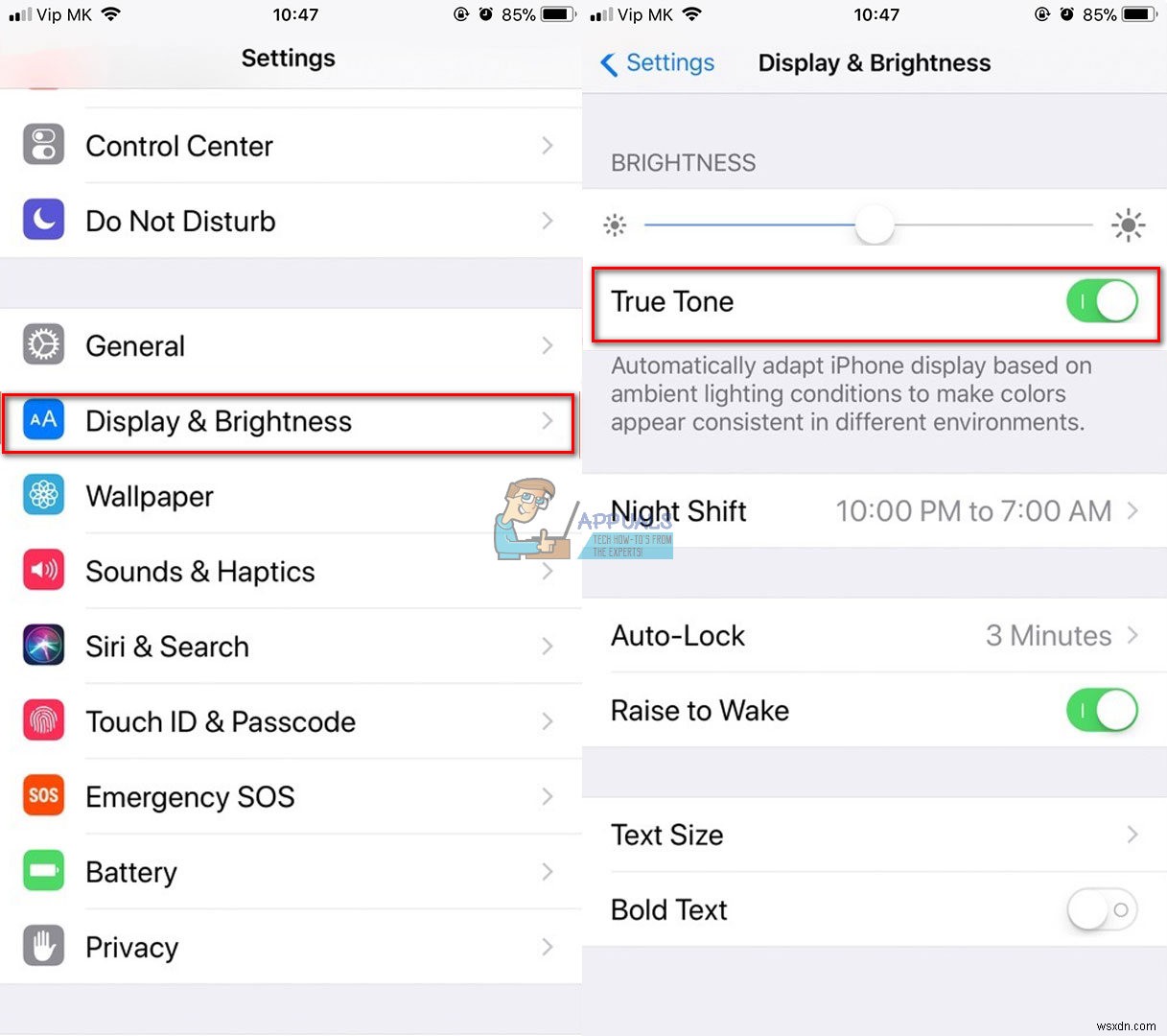 अपने iPhone 8/8 Plus या iPhone X पर True Tone को कैसे डिसेबल और इनेबल करें