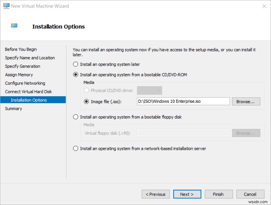Hyper-V 2019 में अपनी पहली वर्चुअल मशीन बनाएं