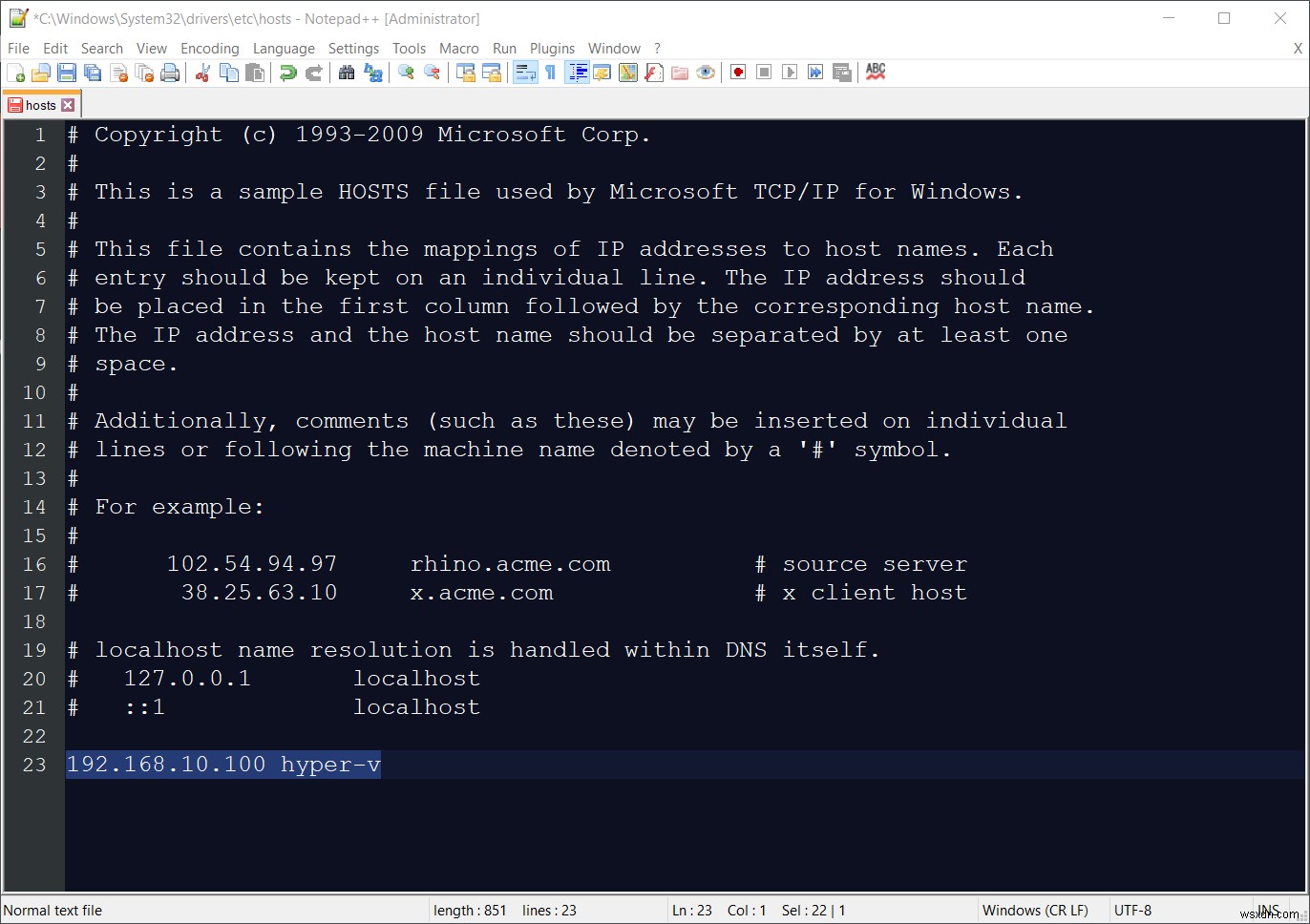 Hyper-V 2019 कोर रिमोट मैनेजमेंट