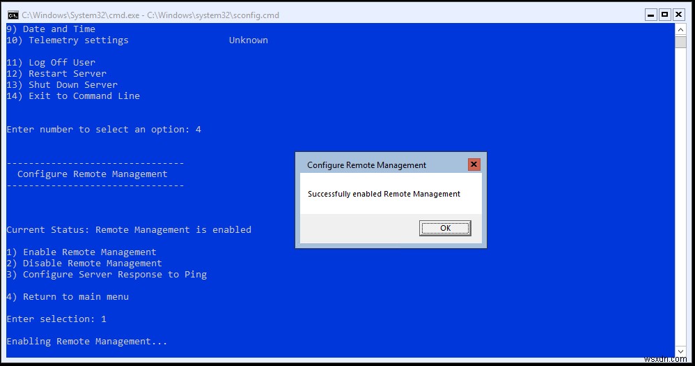 Hyper-V 2019 कोर सर्वर - प्रारंभिक कॉन्फ़िगरेशन