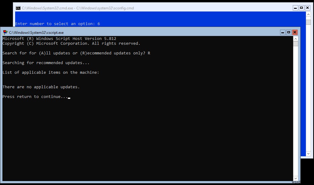 Hyper-V 2019 कोर सर्वर - प्रारंभिक कॉन्फ़िगरेशन
