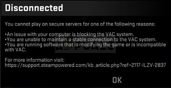 Disconnected by VAC: You Cannot Play on Secure Servers एरर कैसे ठीक करें
