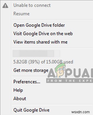 समाधान: Google Drive कनेक्ट नहीं हो पा रहा