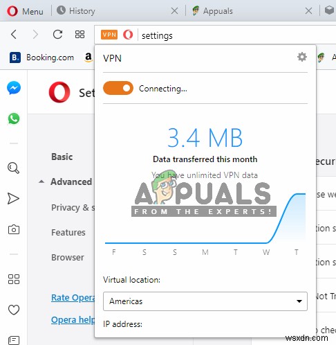 फिक्स: Opera VPN काम नहीं कर रहा