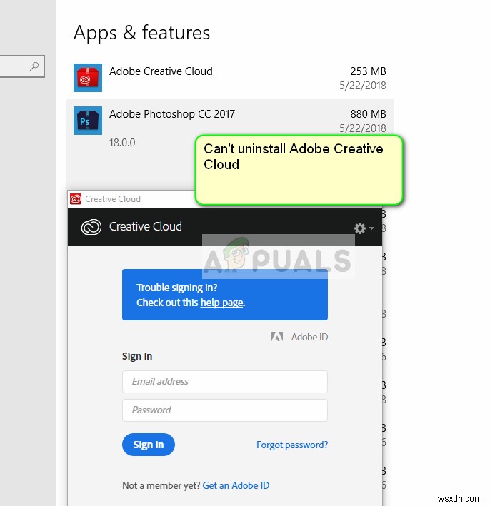 समाधान: Adobe Creative Cloud अनइंस्टॉल नहीं हो रहा