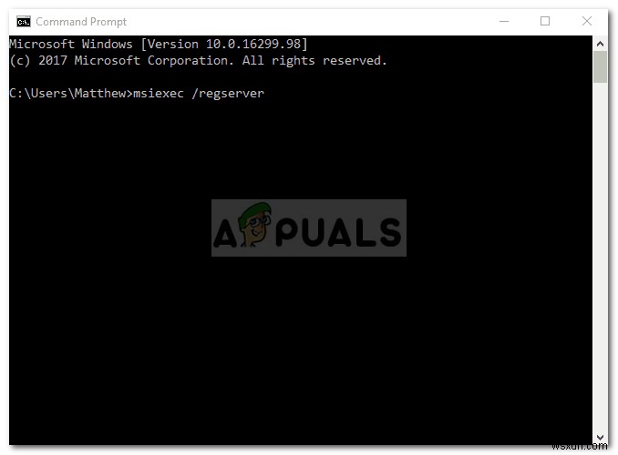 फिक्स: Windows Installer Error 1722