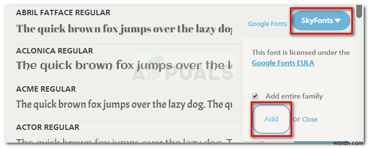 Windows पर SkyFonts के साथ फ़ॉन्ट्स कैसे इंस्टॉल करें