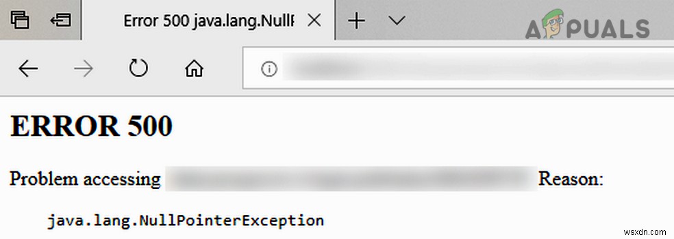 Error 500: Java.Lang.NullPointerException कैसे ठीक करें