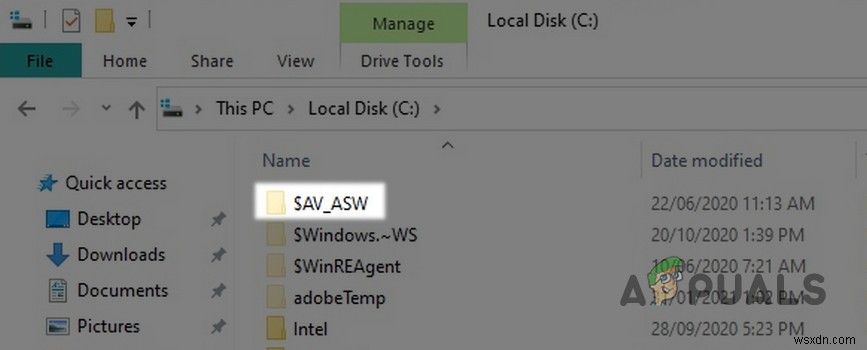 $av_asw फ़ोल्डर क्या है और इसे कैसे हटाएं?