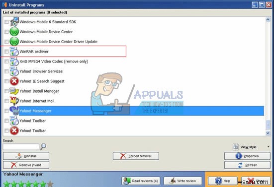 विंडोज 7/8/10 से WinRAR अनइंस्टॉल कैसे करें