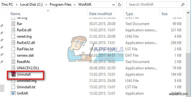 विंडोज 7/8/10 से WinRAR अनइंस्टॉल कैसे करें